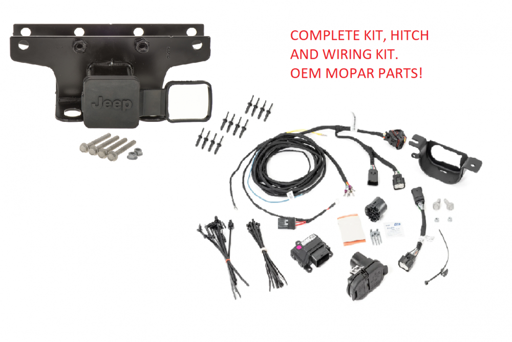 2018+ Jeep Wrangler JL Trailer hitch and wiring kit OEM MOPAR